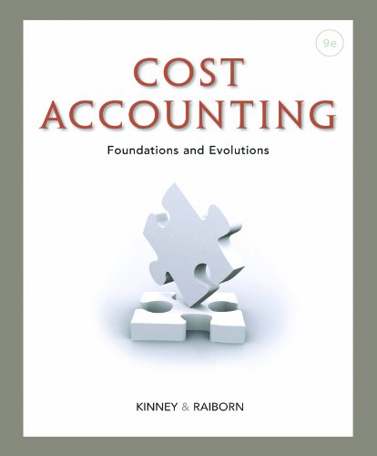 Cost Accounting: Foundations and Evolutions