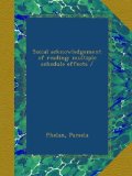 Social acknowledgement of reading: multiple schedule effects /