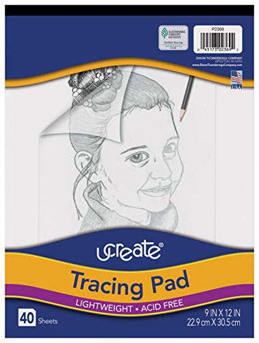 Book Cover Pacon UCreate Tracing Pad, White, 9