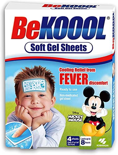 BeKoool Soft Gel Sheets for Kids, White, 4 Count (Pack of 12)