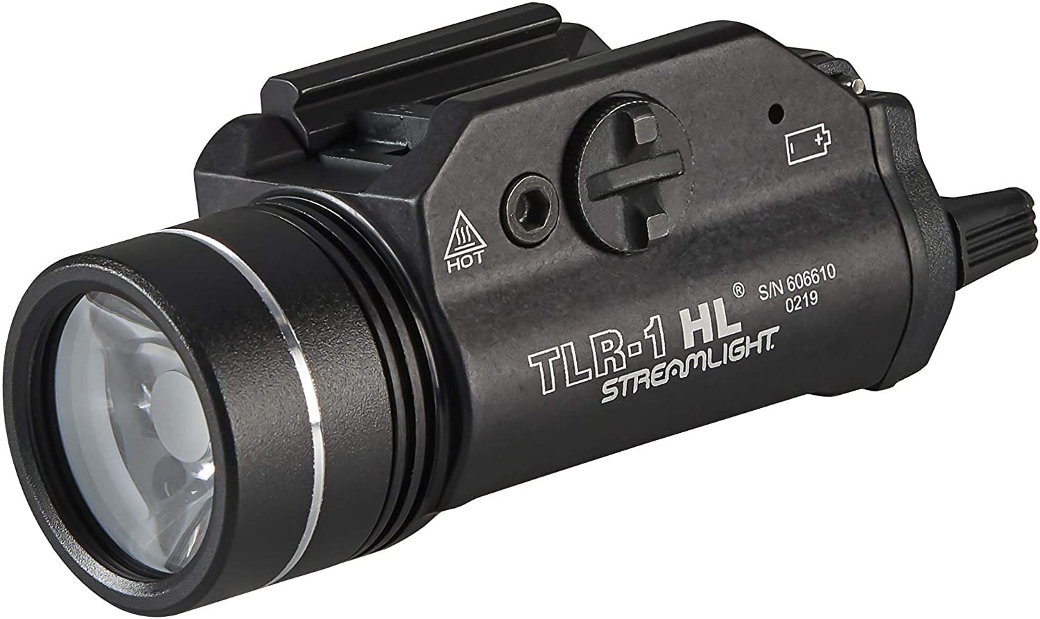 Book Cover Streamlight 69260 TLR-1 HL 1000-Lumen Weapon Light with Rail Locating Keys and Lithium Batteries, Box, Black Black Light Only Light