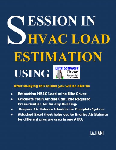 SESSION IN HVAC LOAD ESTIMATION  USING Elite Chvac Software.