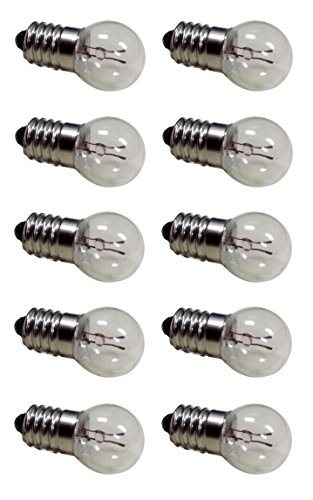 Mini Lamps 3.8v, 0.2A - Pack of 10 Miniature Bulbs