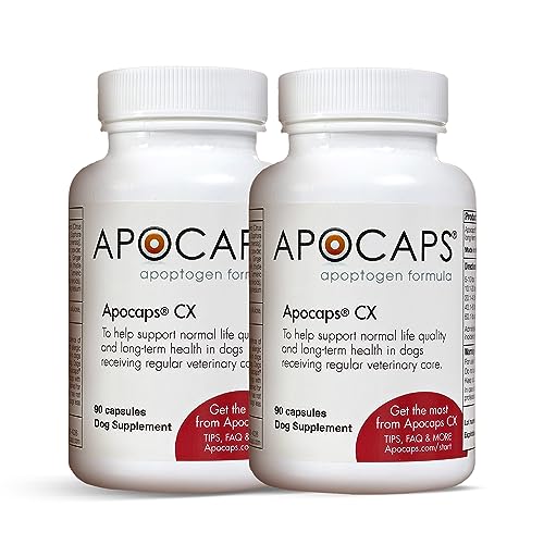 Book Cover Apocaps Cx Apoptogen for Dogs (Pack of 2 Boxes)- 90 Count Each