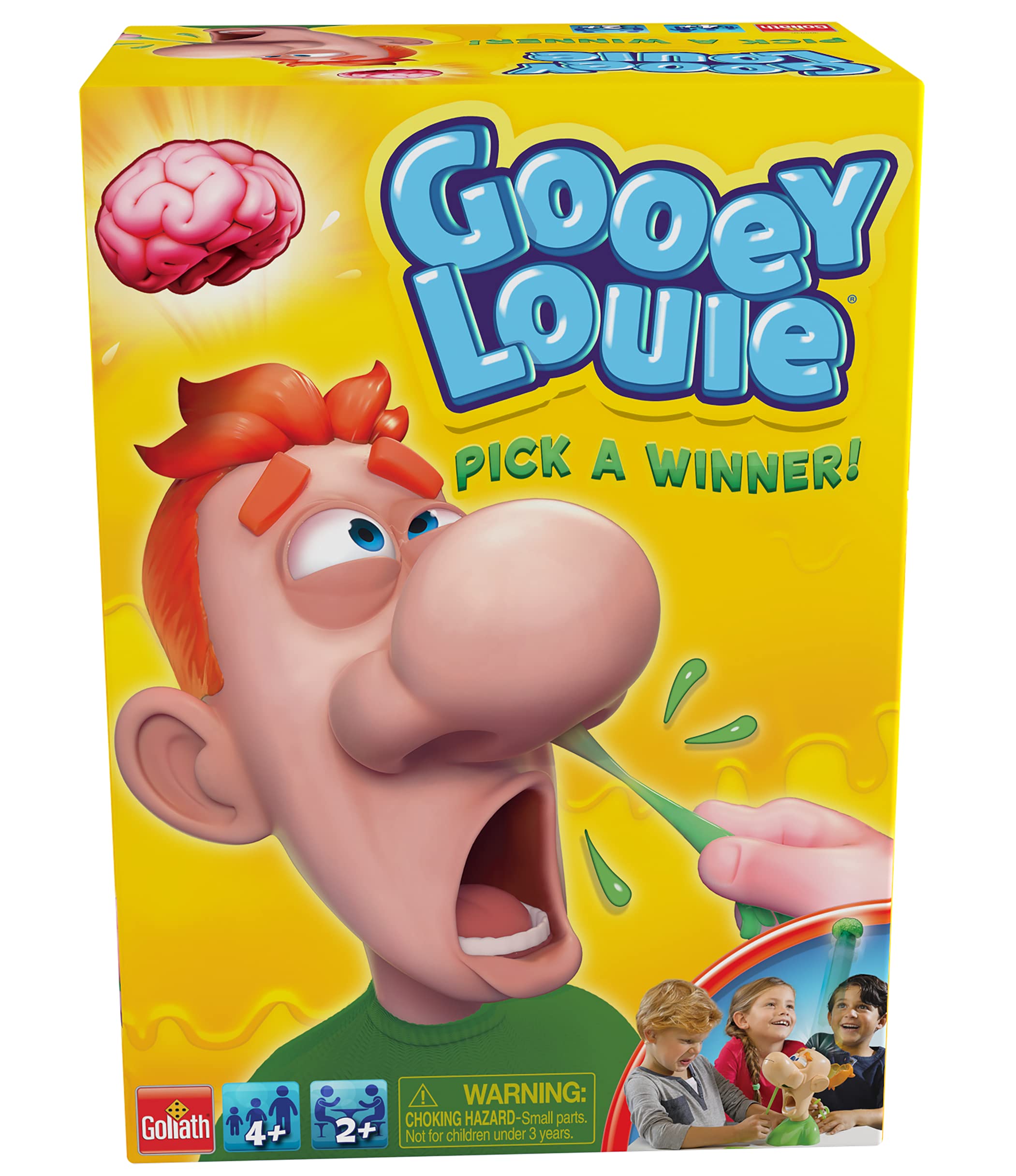 Book Cover Goliath Gooey Louie - Pull The Gooey Boogers Out Until His Head Pops Open Game, Green
