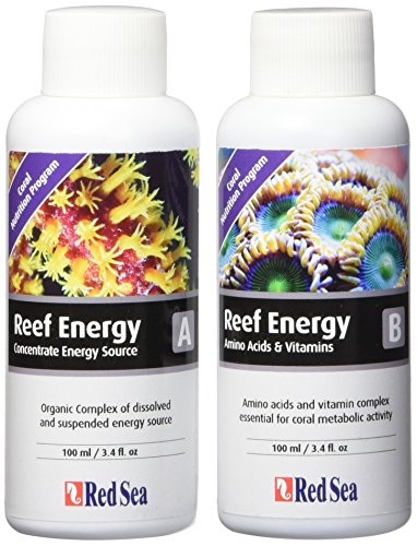 Red Sea Fish Pharm ARE22080 2-Pack Reef Energy A and B Supplements for Aquarium, 100ml - Packaging may vary