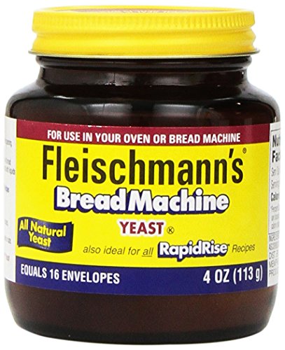 Book Cover Fleischmann's Yeast for Bread Machines, 4-ounce Jars (Pack of 1)