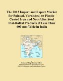 The 2013 Import and Export Market for Painted, Varnished, or Plastic-Coated Iron and Non-Alloy Steel Flat-Rolled Products of Less Than 600 mm Wide in India