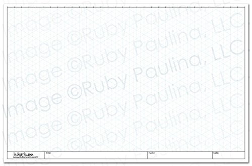 11x17 Isometric Grid Pad, White (579680)