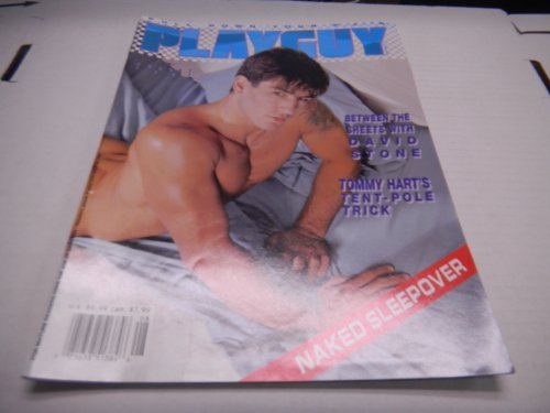 Playguy Gay Adult Magazine "Naked Sleepover- Between the Sheets with David Stone" August 1997