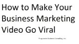 How to Make Your Business Marketing Video Go Viral