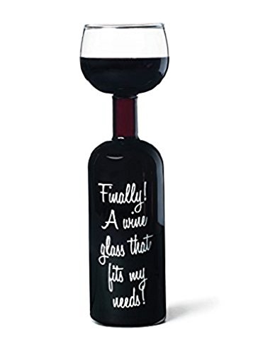 Book Cover BigMouth Inc Ultimate Wine Bottle Glass, Holds Full Bottle of 750 Milliliters