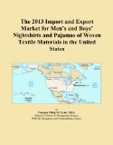 The 2013 Import and Export Market for Men's and Boys' Nightshirts and Pajamas of Woven Textile Materials in the United States