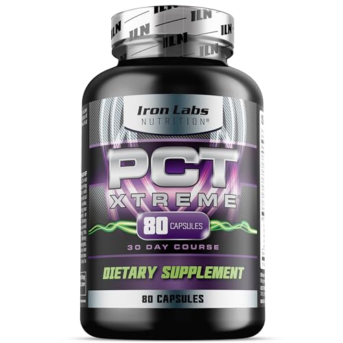 PCT Xtreme - PCT Supplement for Men - 4 Week Course - Post Cycle Support Booster (80 Capsules)