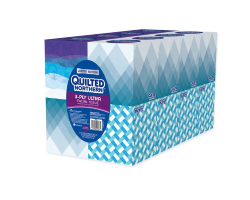 Book Cover Quilted Northern 3-PLY Ultra Facial Tissue (16 Cube Boxes)