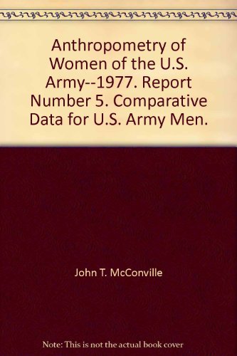 Anthropometry of Women of the U.S. Army--1977. Report Number 5. Comparative Data for U.S. Army Men.