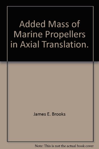 Added Mass of Marine Propellers in Axial Translation.
