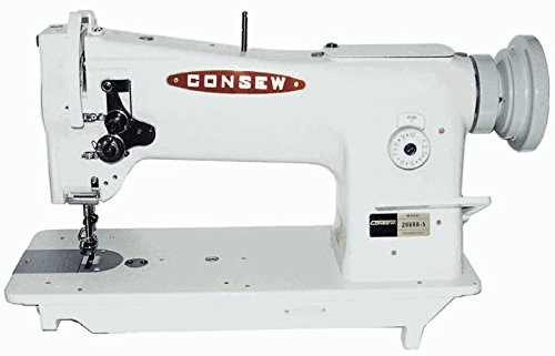 Consew 206RB-5 Walking Foot Upholstery Machine w/Table & Motor (Table Comes Assembled)