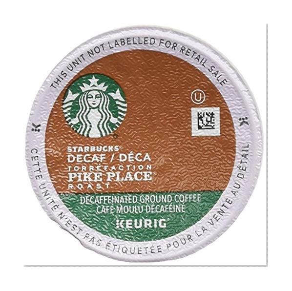 Book Cover Starbucks Decaf Pike Place Roast, K-Cup for Keurig Brewers, 24 Count