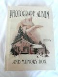 NORMAN ROCKWELL PHOTOGRAPH ALBUM BOOK AND MEMORY BOX WITH CHRISTMAS SANTA AND SNOW