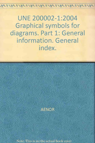 UNE 200002-1:2004 Graphical symbols for diagrams. Part 1: General information. General index.