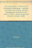 UNE-EN ISO/IEC 19796-1:2010 Information technology - Learning, education and training - Quality management, assurance and metrics - Part 1: General approach (ISO/IEC 19796-1:2005)