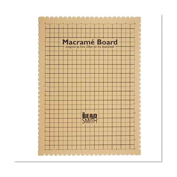 Book Cover Beadaholique Macrame Board for Braiding, 14 by 10-Inch