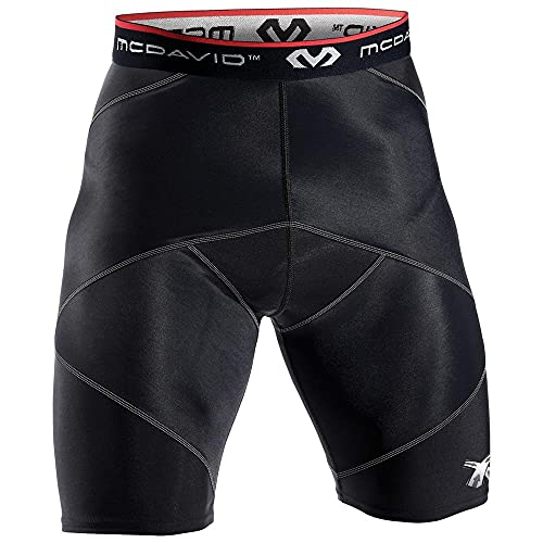 Mcdavid Men's Cross Compression Shorts, Black, L