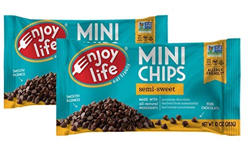 Book Cover Enjoy Life Semi-sweet Chocolate Mini Chips, 10 Ounce, Pack of 2