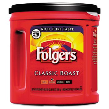 Folgers Coffee Classic Roast - 33.9 Ounce - Makes 270 Cups - 1 Unit