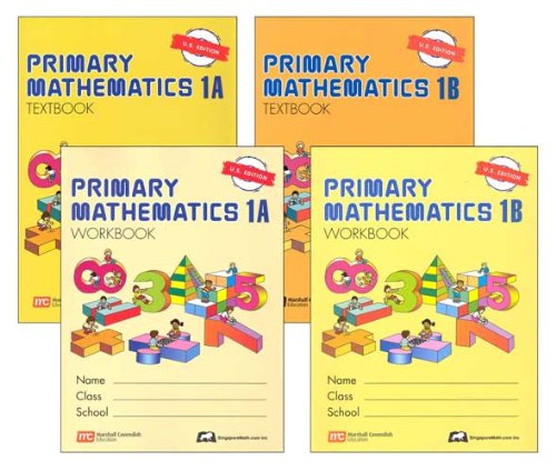 Singapore Math Level 1 Set (4 Books for 1 Year) Us Edition (Singapore Math)