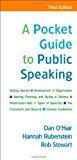 A Pocket Guide to Public Speaking (Edition Third Edition) by O'Hair, Dan, Rubenstein, Hannah, Stewart, Rob [SpiralBound(2009Â£Â©]