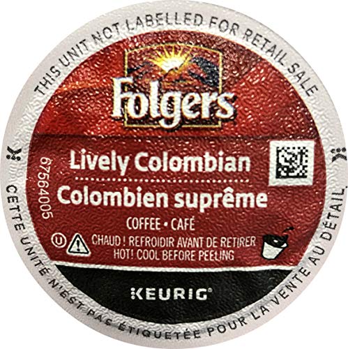 Book Cover Folgers Gourmet Selections Single Serve Coffee Lively Colombian 80 K-Cups (Single Serve Portion Packs Designed For Use With Keurig Brewers)