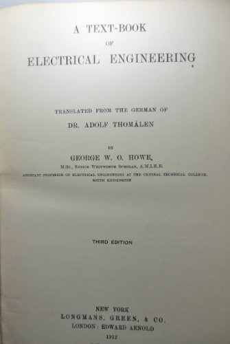A Text-Book of Electrical Engineering
