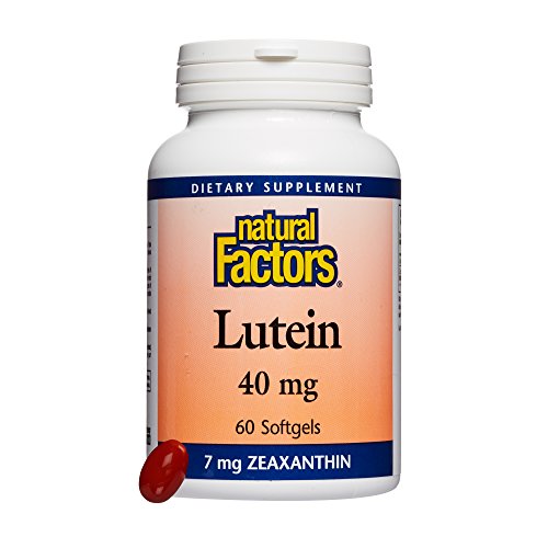 Natural Factors, Lutein 40 mg, Antioxidant Support for Healthy Eyes and Skin with Zeaxanthin, 60 softgels (60 servings)