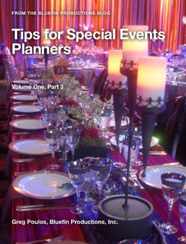 Tips For Special Events Planners, Book Three