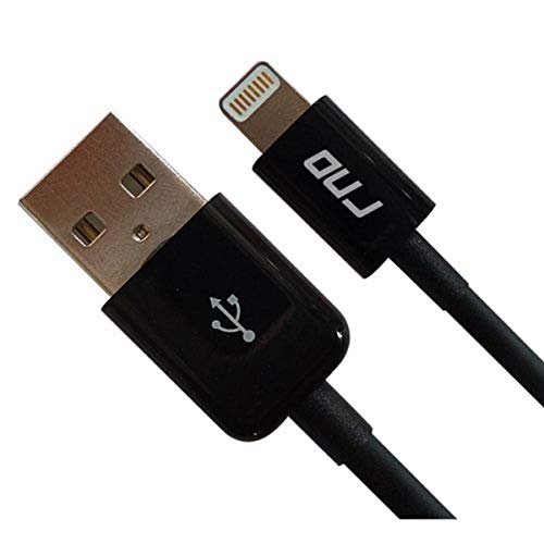 RND Apple Certified Lightning to USB 1.5FT Cable for iPhone (Xs, XS Max, XR, X, 8, 8 Plus, 7, 7 Plus, 6, 6 Plus, 6S, 6S Plus) iPad (Pro, Air, Mini) and iPod (1.5 feet/.5 Meter/Black)