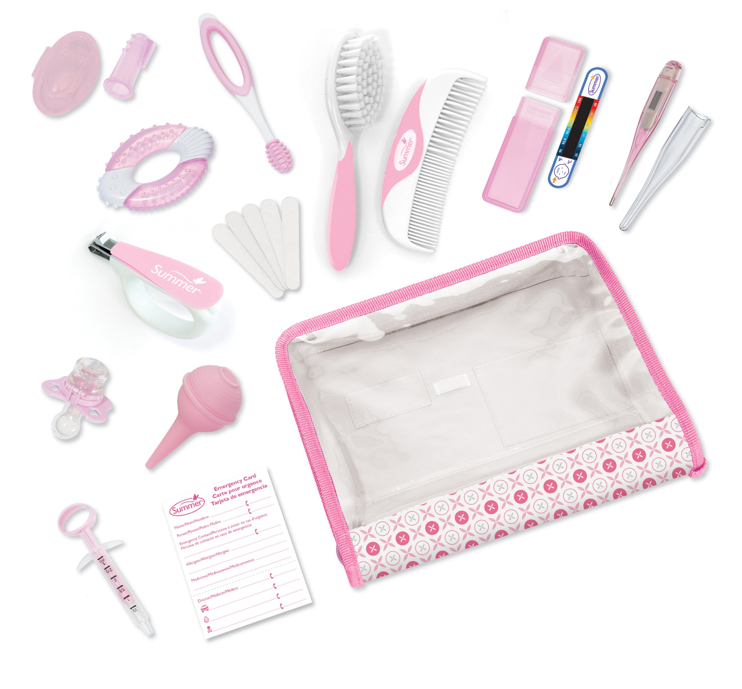 Book Cover Summer Complete Nursery Care Kit, Pink/White