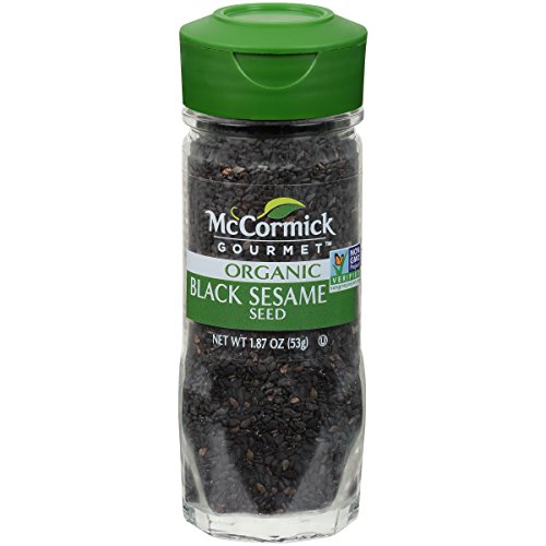 Book Cover McCormick Gourmet Organic Black Sesame Seed, 1.87 oz