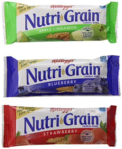 Book Cover Nutri-Grain Kellogg's Cereal Bars Variety Pack, 48 Count