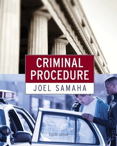 Criminal Procedure by Samaha, Joel 8th (eighth) Edition [Hardcover(2011)]