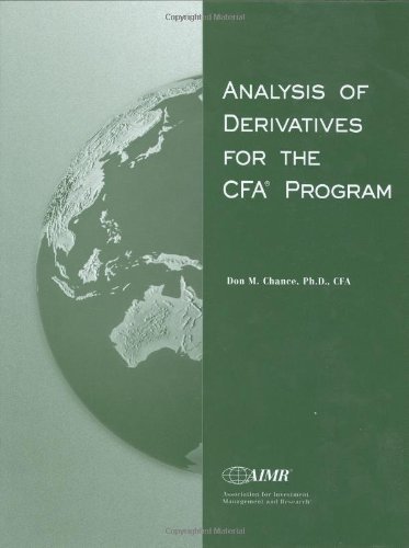 Analysis of Derivatives for the CFA Program by Chance, Don M. unknown Edition [Hardcover(2002)]