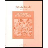 Abnormal Psychology: Current Perspectives, Study Guide 9th (ninth) Edition by Alloy, Lauren, Jacobson, Neil, Acocella, Joan (2004)
