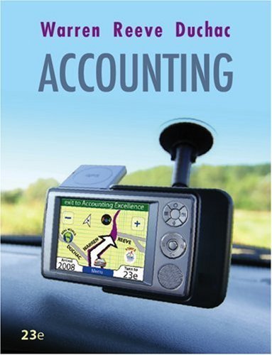 Accounting 23rd (twenty-third) Edition by Carl S. Warren, James M. Reeve, Jonathan E. Duchac (2008)