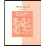 Abnormal Psychology: Current Perspectives, Study Guide 9th (ninth) Edition by Alloy, Lauren, Jacobson, Neil, Acocella, Joan (2004)