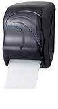 San Jamar Oceans Paper Towel Dispenser, Smart Essence Automatic Batter Operated Roll Towel Dispenser for Bathroom, Kitchens, and Restaurants, Plastic, 10 X 14.75 X 12.50 Inches, Black Pearl