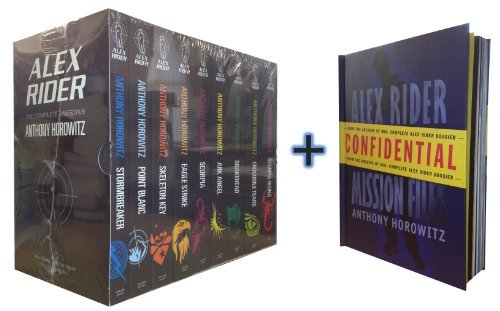 Book Cover Alex Rider Collection 9 Books Box Set Pack Anthony Horowitz + Mission Files Scorpia Rising