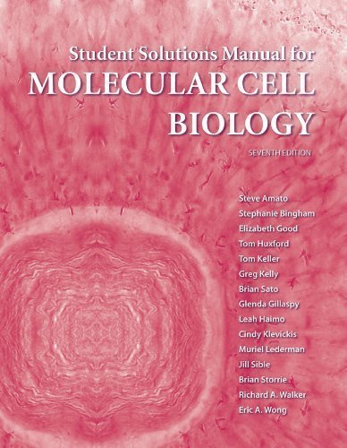 Solutions Manual for Molecular Cell Biology 7th (seventh) Revised Edition by Lodish, Harvey (2011)