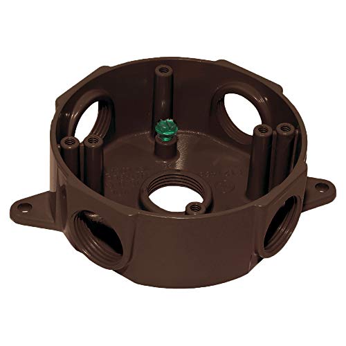 Sigma Electric, Bronze 143854BR 1/2-Inch 5 Hole Round Box