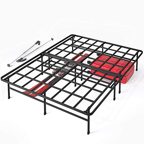 ZINUS SmartBase Super Heavy Duty Mattress Foundation / 14 Inch Metal Platform Bed Frame / No Box Spring Needed / Sturdy Steel Frame / Underbed Storage, Twin XL
